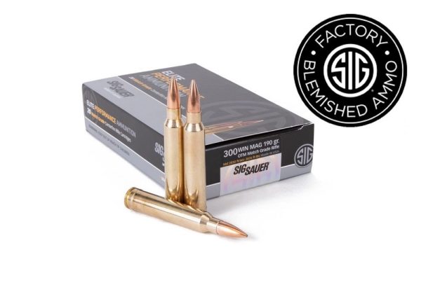 SIG SAUER 300 WIN MAG, 190GR, ELITE MATCH GRADE, OTM, BOX/20 - Blemished