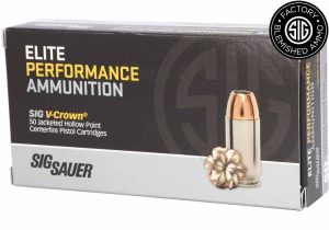 SIG SAUER 40S&W, 165GR, ELITE V-CROWN, JHP-BLEMISHED
