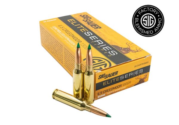 SIG SAUER 6.5 CREEDMOOR, 130GR, ELITE SERIES POLY TIPPED - BLEMISHED