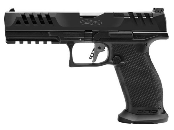 Walther PDP Full Size Match 9mm 5" 18rd Pistol, Black