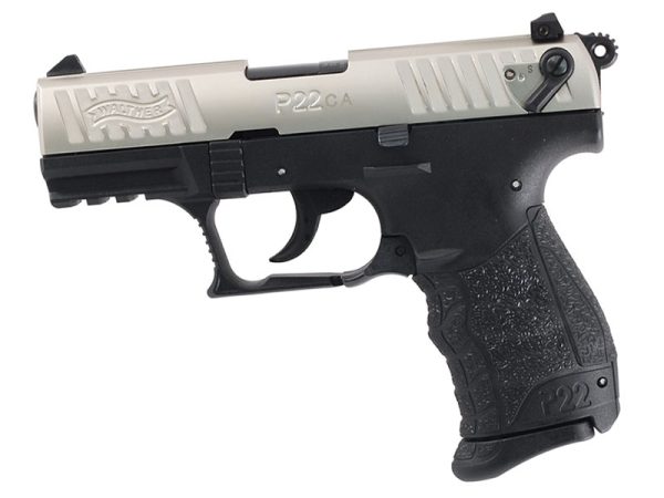 Walther CA P22 .22LR 3.4" 10rd Pistol, Nickel