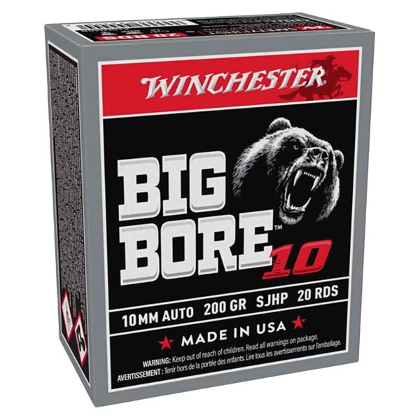 hh37 Winchester Big Bore 10mm Auto 200gr JHP Handgun Ammo - 20 Rounds