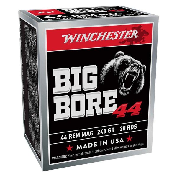 Winchester Big Bore 44 Magnum 240gr JHP Handgun Ammo - 20 Rounds