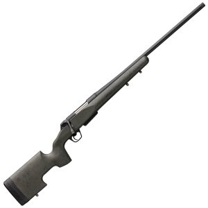 r138 Winchester Renegade Long Range SR With Threaded Barrel Black/Green With Black Splatter Bolt Action Rifle - 6.8mm Western - 24in