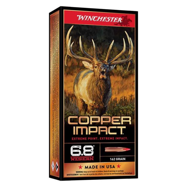 Winchester Copper Impact 6.8mm Western 162gr Extreme Point Rifle Ammo - 20 Rounds