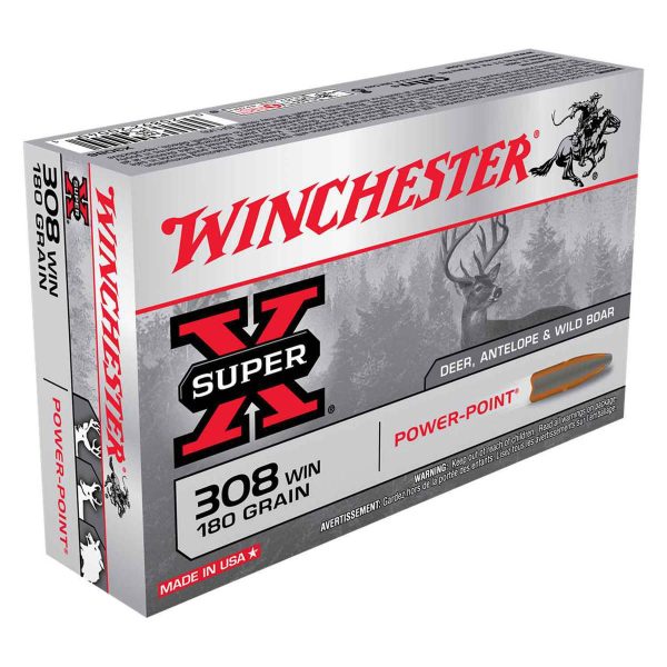 Winchester Super-X 308 Winchester 180gr PP Rifle Ammo - 20 Rounds