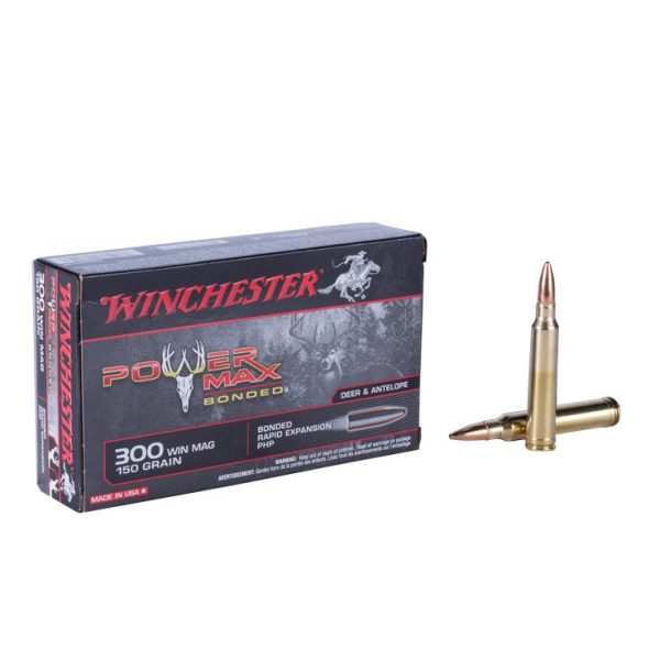 ra50 Winchester Super X Power Max Bonded 300 Winchester Magnum 180gr PHP Rifle Ammo - 20 Rounds
