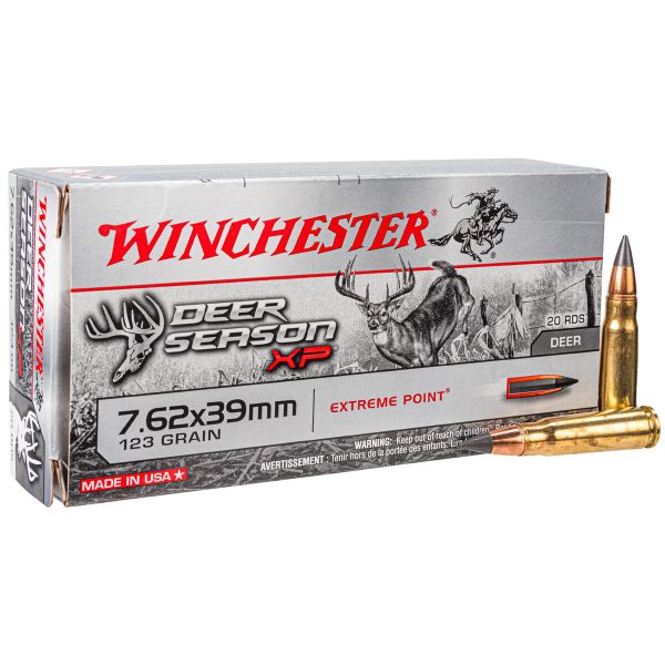 Winchester Deer Season XP 7.62x39mm 123gr Centerfire Ammo - 20 Rounds