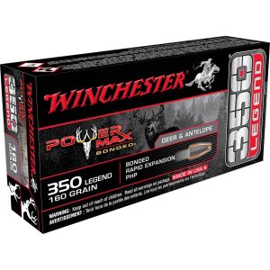 ra91 Winchester Power Max 350 Legend 160gr Bonded Rifle Ammo - 20 Rounds