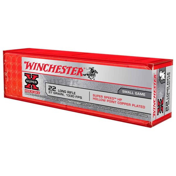 rr10 11 Winchester Super-X 22 Long Rifle 37gr HP Rimfire Ammo - 50 Rounds