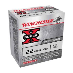Winchester Super-X 22 Long Rifle #12 Shot Rimfire Shotshell Ammo - 50 Rounds