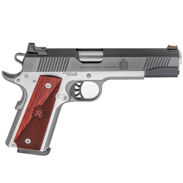 s142 Springfield Armory 1911 Ronin Operator 9mm Luger 5in Stainless/Black/Brown Pistol - 9+1 Rounds