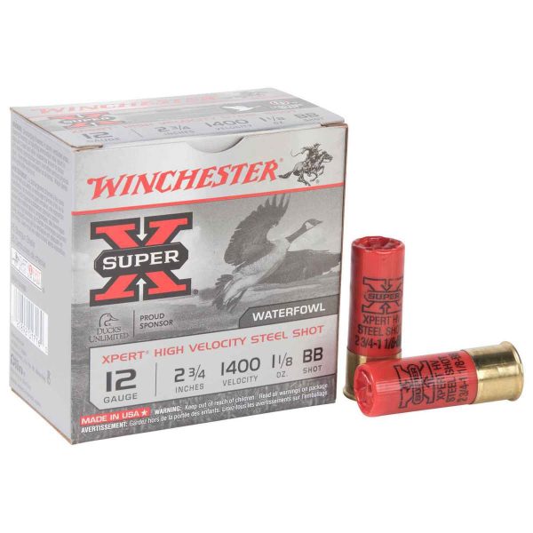 Winchester Super X Xpert High Velocity 12 Gauge 2-3/4in BB 1-1/8oz Waterfowl Shotshells - 25 Rounds