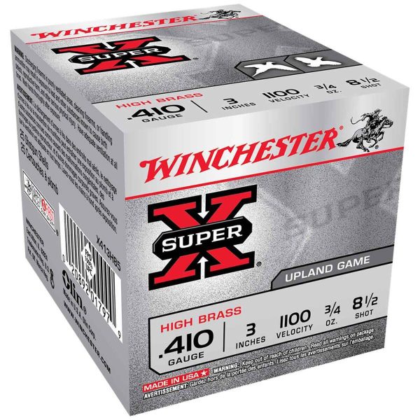 Winchester Super X 410 Gauge 3in #8.5 3/4oz Upland Shotshells - 25 Rounds