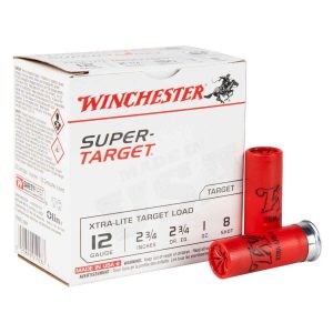 s21 Winchester Super Target 12 Gauge 2-3/4in #8 1oz Xtra-Lite Target Shotshells - 25 Rounds