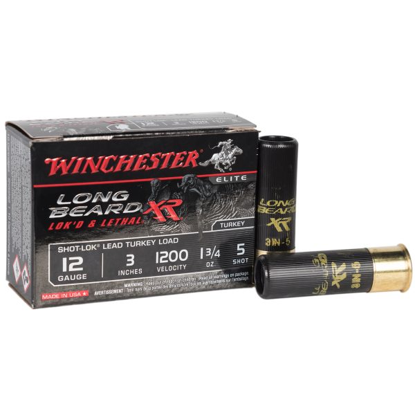 Winchester Long Beard XR Shot-Lok Turkey 12 Gauge 3in #5 1-3/4oz Turkey Shotshells - 10 Rounds