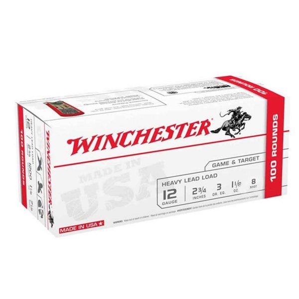 Winchester Target & Game 12 Gauge 2-3/4in 1-1/8oz Target Shotshells - 100 Rounds