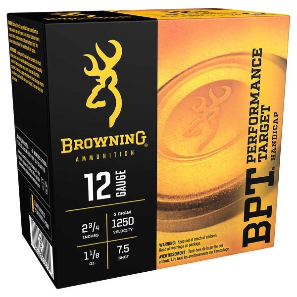 Browning Ammunition BPT Performance 12 Gauge 2-3/4in #7.5 1-1/8oz Target Shotshells - 25 Rounds