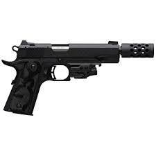 Browning 1911-22 Black Label Suppressor Ready Muzzle Brake Laser 22 Long Rifle 4.88in Black Pistol - 10+1 Rounds