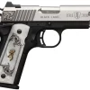 Browning 1911 Black Label Medallion Compact 380 Auto (ACP) 4.25in Matte Black Stainless Neo-Classical American Engraved Steel Pistol - 8+1 Rounds