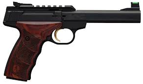 B74 Browning Buck Mark Plus UDX 22 Long Rifle 5.5in Matte Black/Rosewood Pistol - 10+1 Rounds