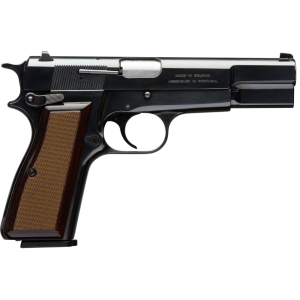 b149 Browning Hi Power 9mm Luger 4.6in Blued/Black Pistol - 13+1 Rounds
