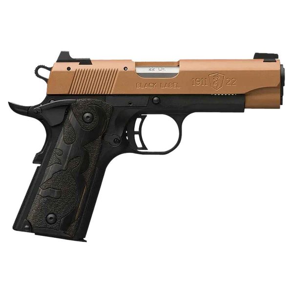 Browning 1911 Black Label 22 Long Rifle 3.6in Copper Cerakote Pistol - 10+1 Rounds