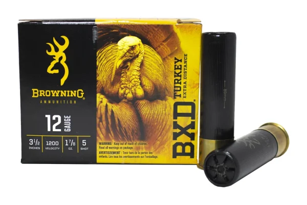 Browning 12 Gauge 3-1/2 In 1-7/8 oz 5 Shot BXD Turkey Extra Distance 10/Box