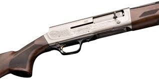 b399 Browning A5 Ultimate Engraved Satin Silver 12 Gauge 3in Semi Automatic Shotgun - 28in