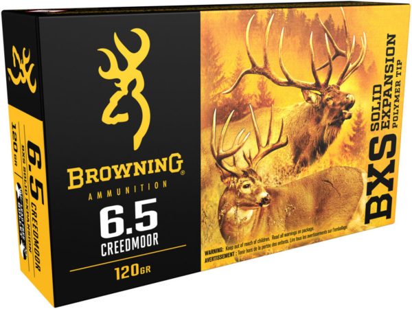 Browning 6.5 Creedmoor 120 gr BXS Solid Expansion 20/Box
