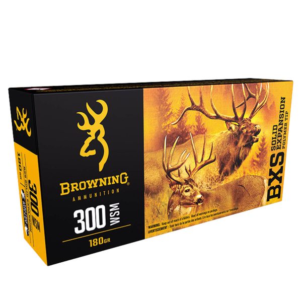 Browning 300 WSM 180 gr BXS Solid Expansion 20/Box