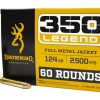 Browning 350 Legend 124 gr FMJ Value Pack 60/Box