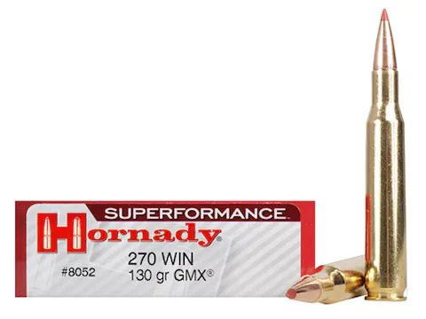 Hornady Superformance .270 Winchester 130 Grain Gilding Metal eXpanding Centerfire Rifle Ammunition