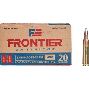 Hornady Frontier 5.56x45mm NATO 55 Grain Hollow Point Centerfire Rifle Ammunition