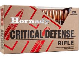 Hornady Critical Defense .308 Winchester 155 Grain Flex Tip eXpanding Centerfire Rifle Ammunition
