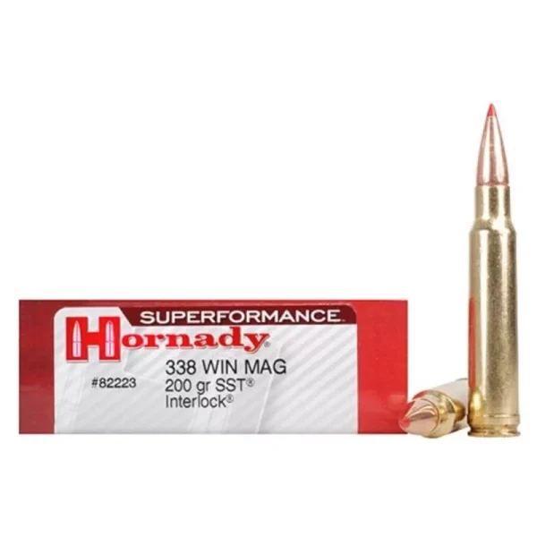 Hornady Superformance .338 Winchester Magnum 200 Grain Super Shock Tip Centerfire Rifle Ammunition