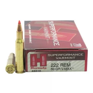 hh127 Hornady Superformance .222 Remington 50 Grain V-MAX Centerfire Rifle Ammunition