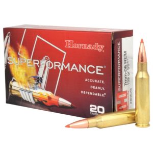 Hornady Superformance 7mm-08 Remington 139 Grain Gilding Metal eXpanding Centerfire Rifle Ammunition
