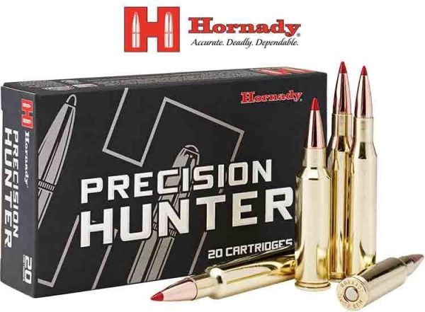 Hornady Precision Hunter .300 Winchester Short Magnum 200 Grain Extremely Low Drag - eXpanding Centerfire Rifle Ammunition