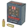 Hornady Subsonic .40 S&W 180 Grain eXtreme Terminal Performance Centerfire Pistol Ammunition