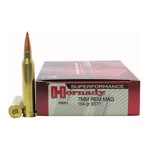 Hornady Superformance 7mm Remington Magnum 154 Grain Super Shock Tip Centerfire Rifle Ammunition