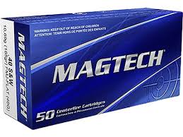 Magtech Ammunition 40 S&W 165 Grain Full Metal Jacket