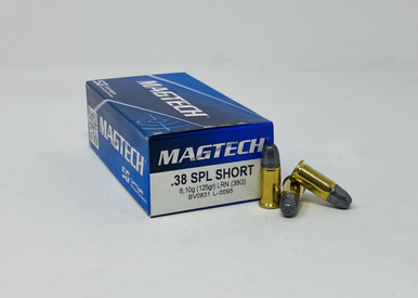 Magtech Ammunition 38 Special Short 125 Grain Lead Round Nose